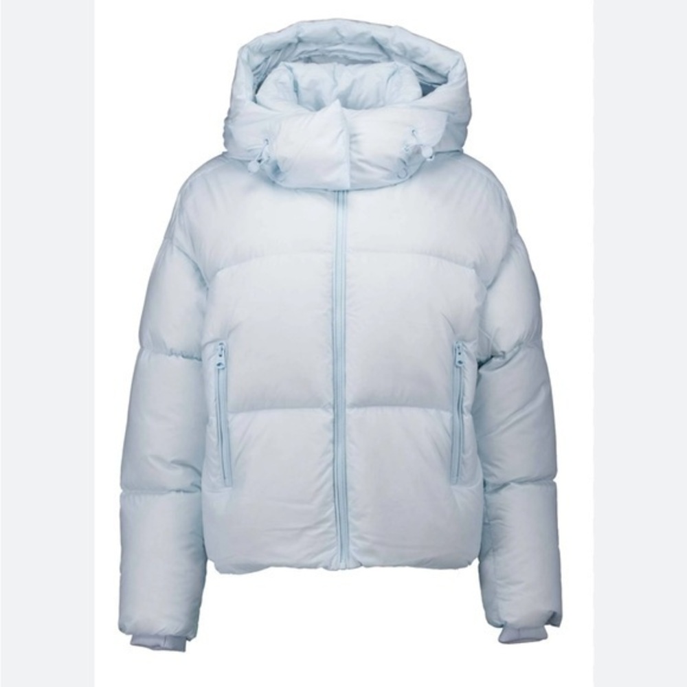 New Mackage Tessy Puffer Jacket Down Fill Light Blue Sz Medium